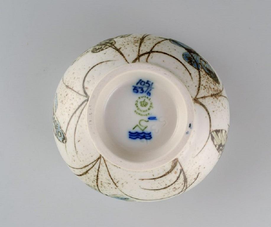Nils Thorsson for Royal Copenhagen, Rare Bowl in Glazed Faience, 1970s For Sale 3