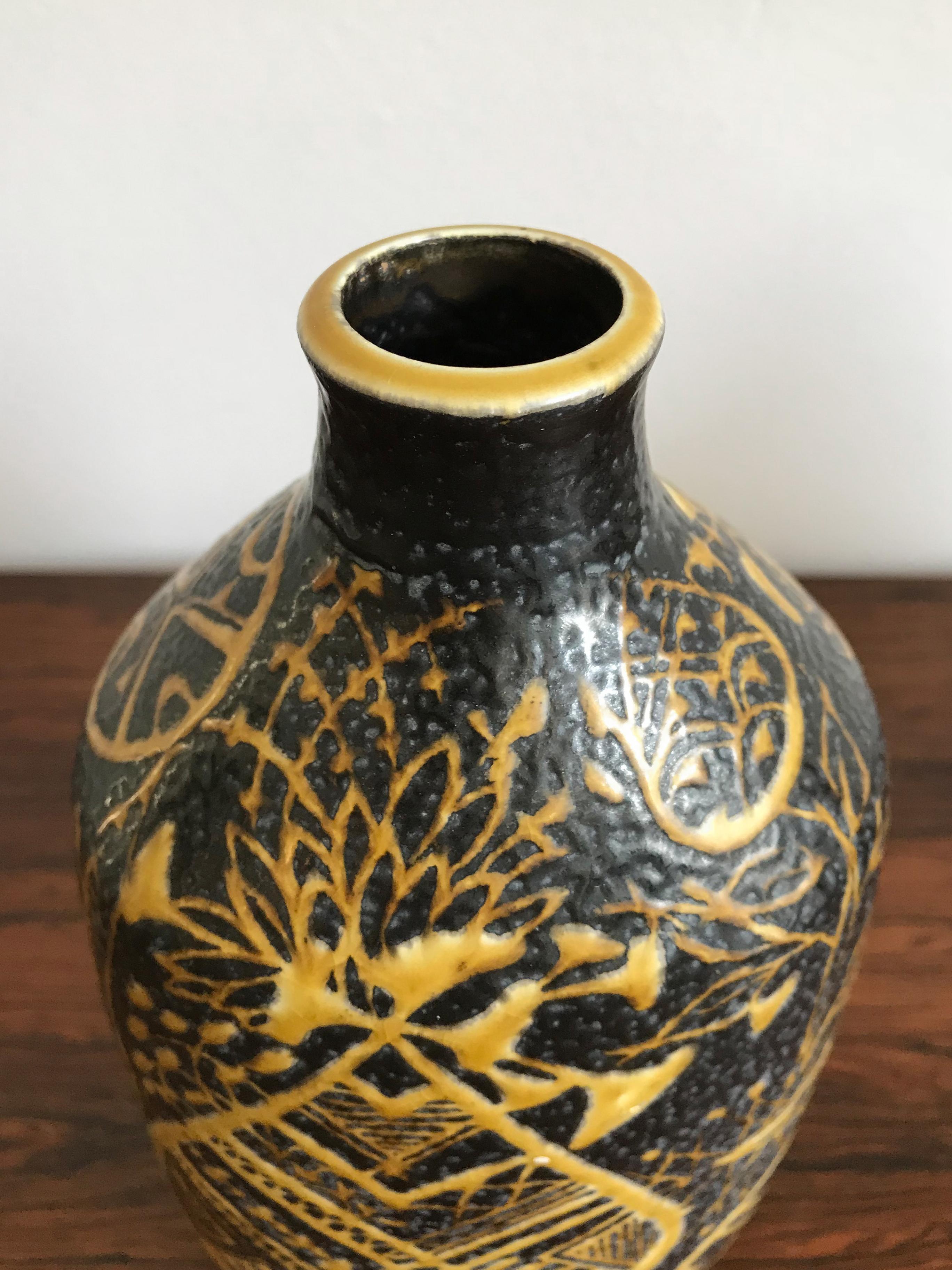 Danish Nils Thorsson for Royal Copenhagen Scandinavian Ceramic Vases, 1960s