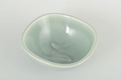 Nils Thorsson for Royal Copenhagen. Stoneware bowl with celadon glaze. 1940s