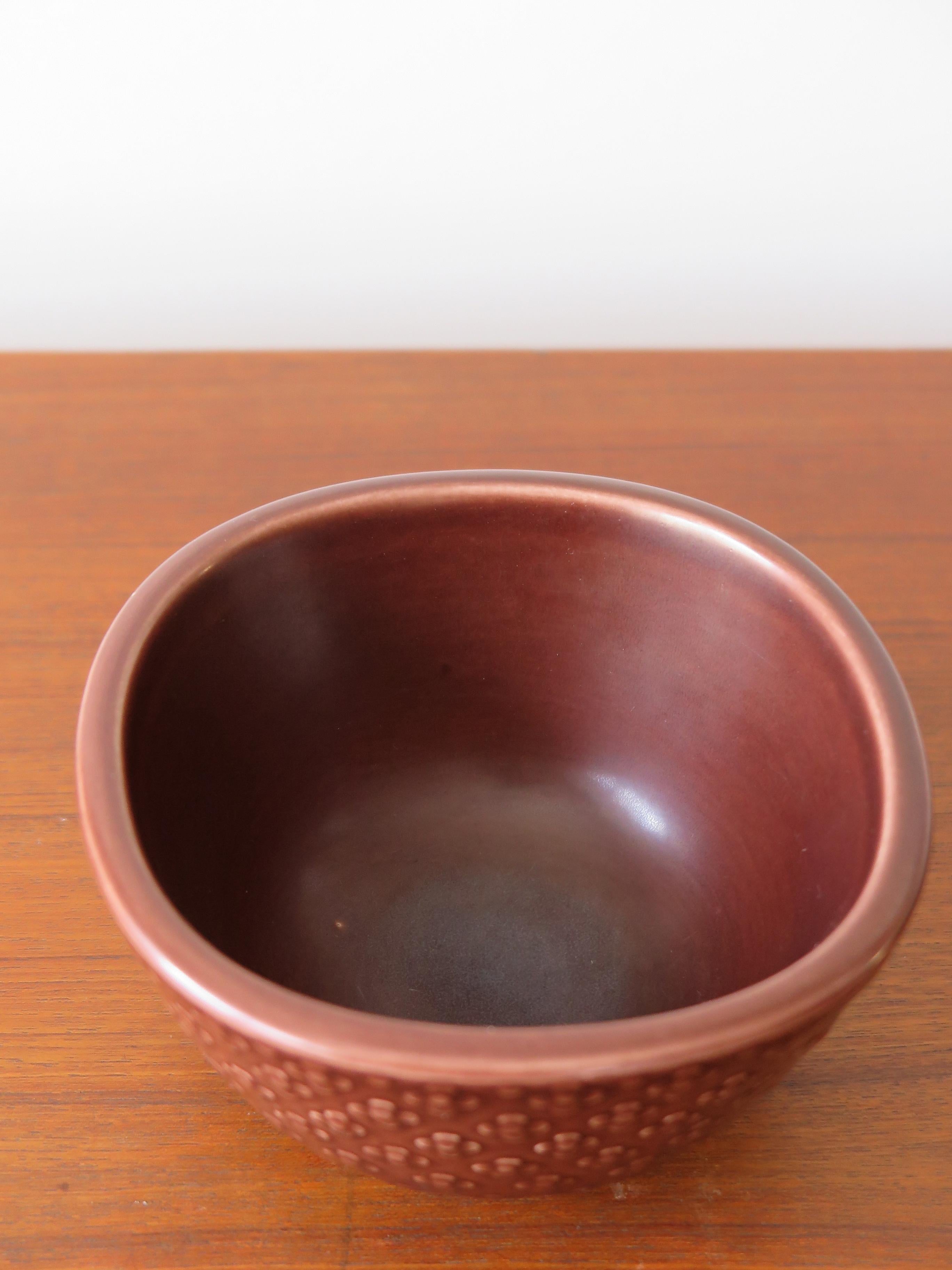 Nils Thorsson Marselis Scandinavian Ceramic Bowl for Royal Copenaghen, 1950s In Good Condition For Sale In Reggio Emilia, IT