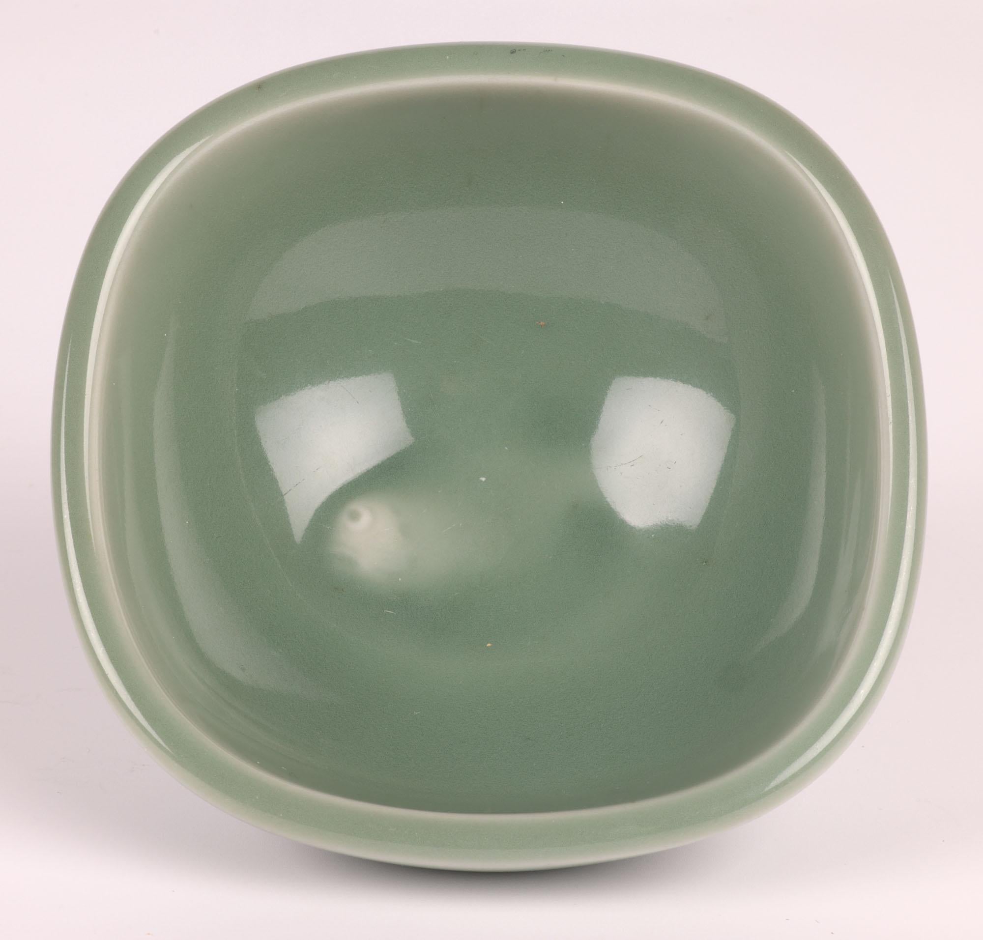 Mid-Century Modern Nils Thorsson Royal Copenhagen Mid-Century Celadon Bowl For Sale