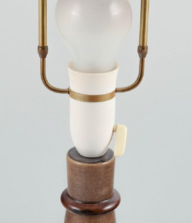 Danish Nils Thorsson, Royal Copenhagen Porcelain Table Lamp on Four Feet For Sale