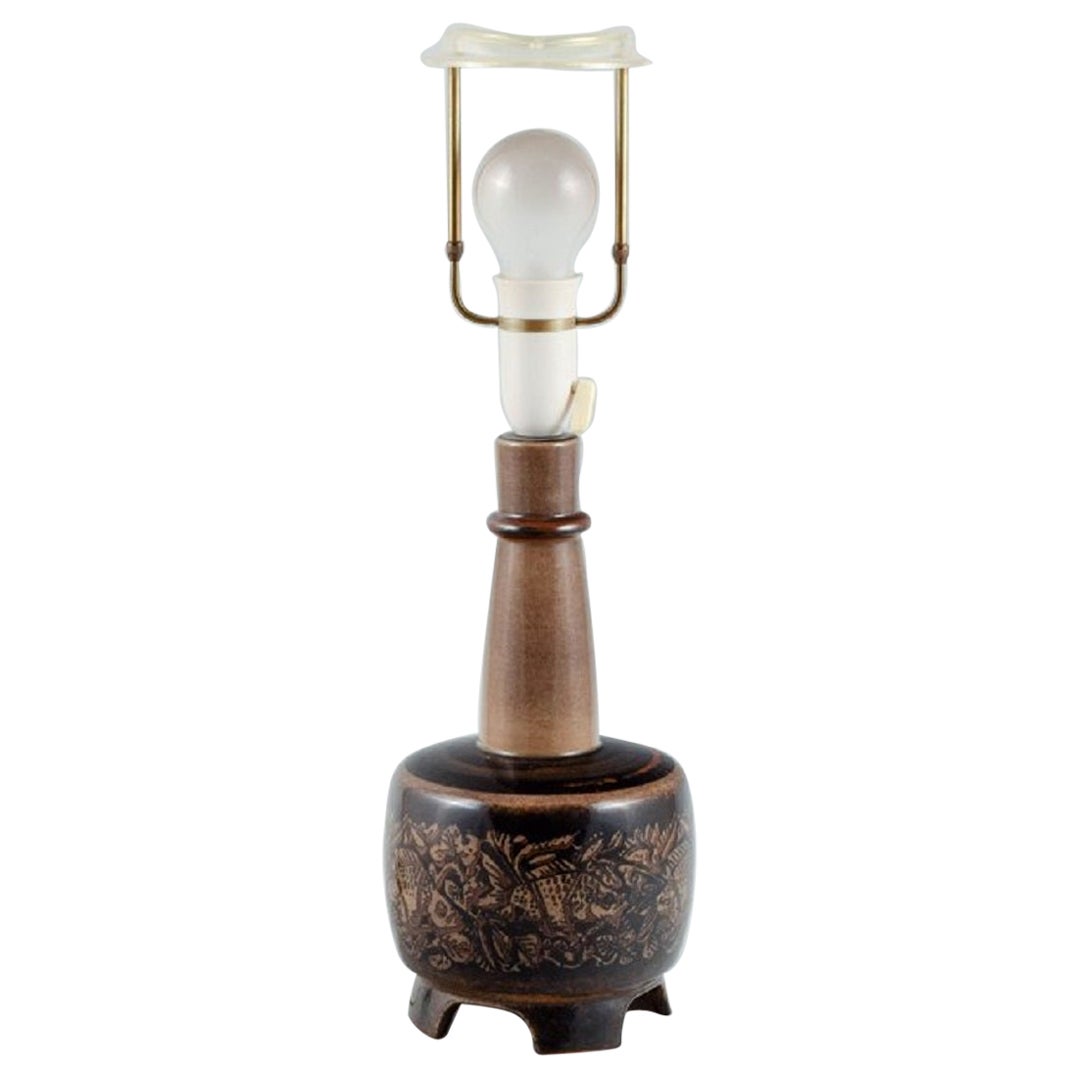 Nils Thorsson, Royal Copenhagen Porcelain Table Lamp on Four Feet