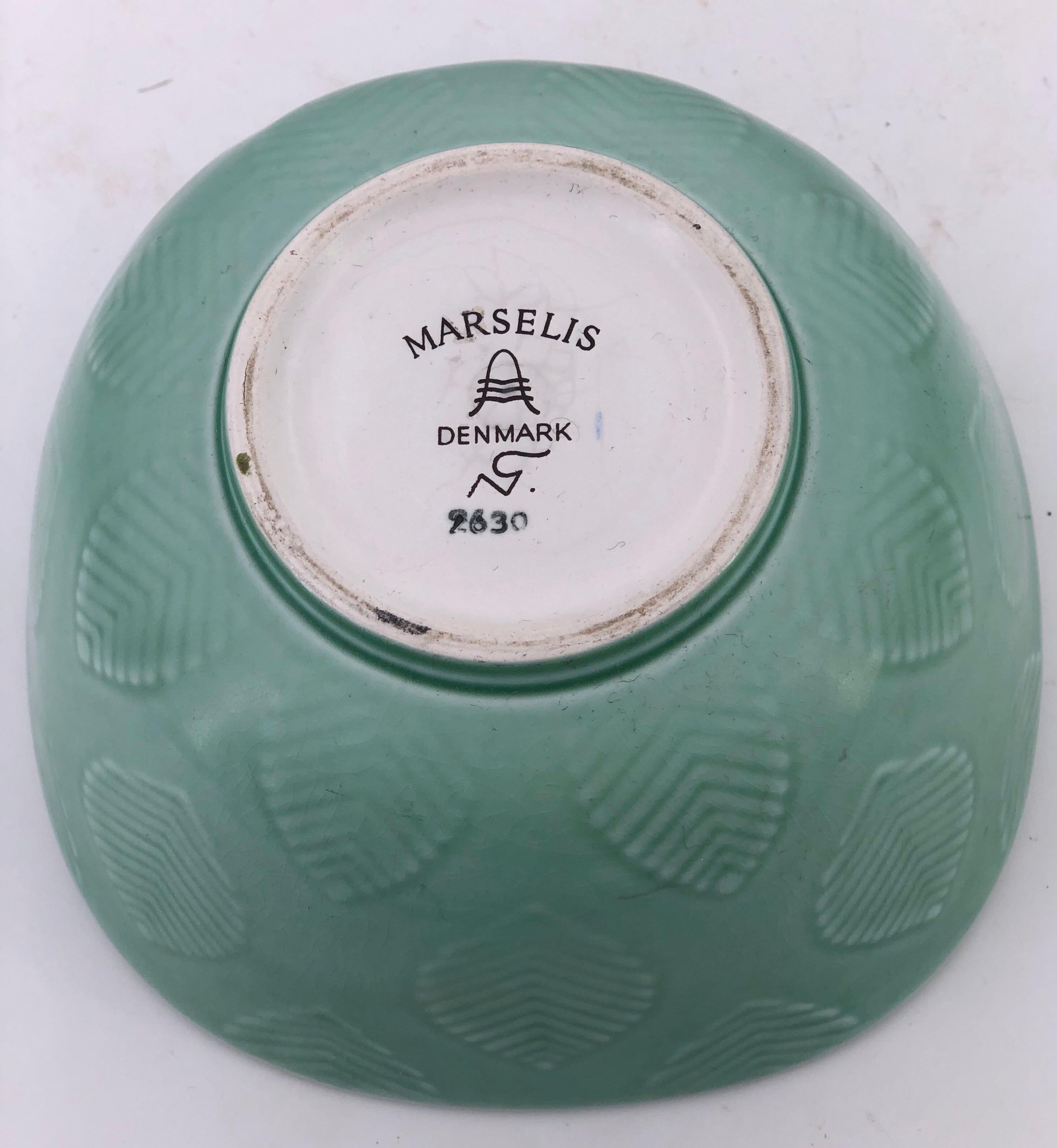 Danish Nils Thorsson Scandinavian Marselis Ceramic Bowl for Royal Copenhagen For Sale