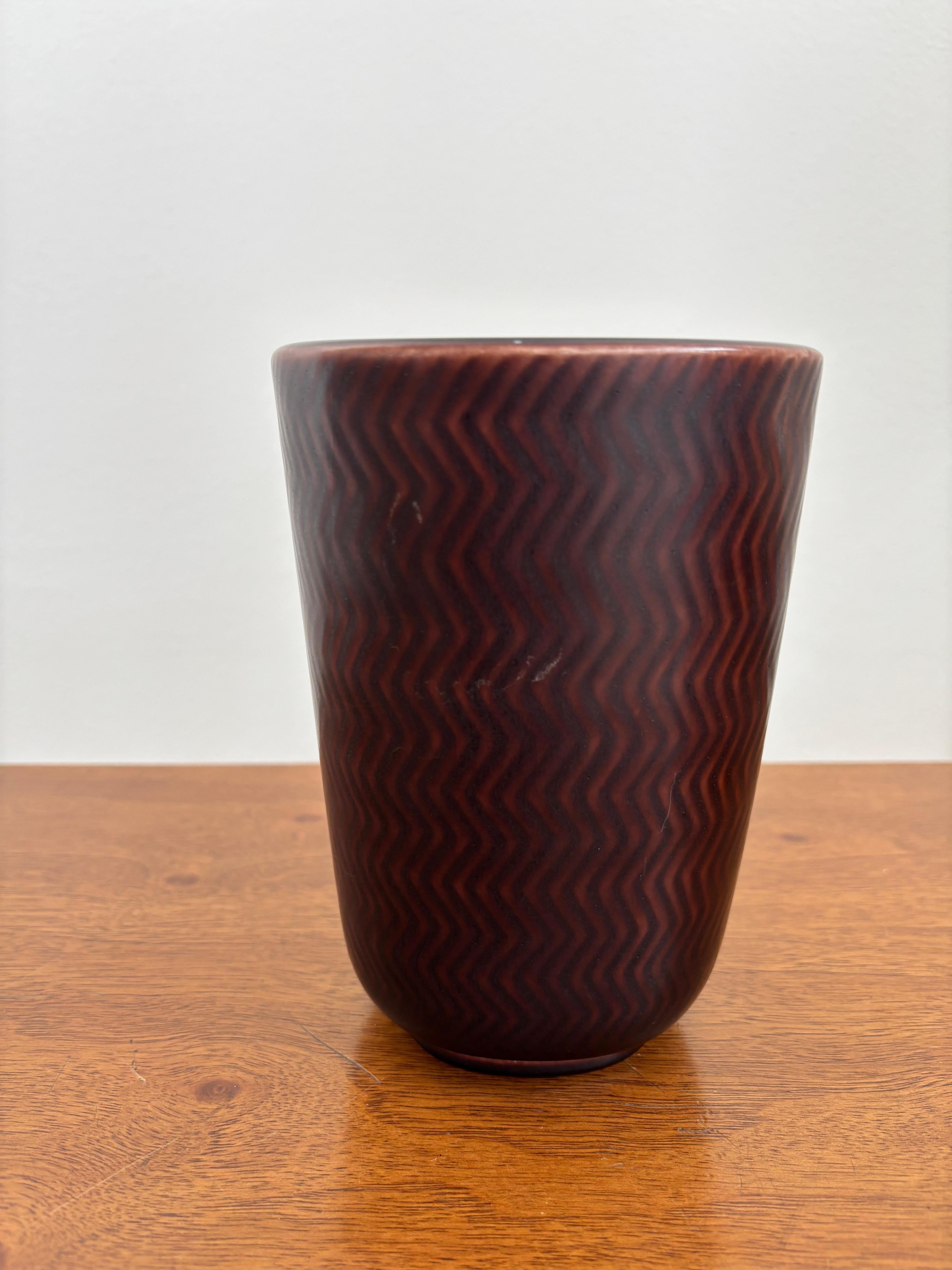 Mid-Century Modern Nils Thorsson Scandinavian Marselis Ceramic Vase for Royal Copenaghen, 1950s For Sale