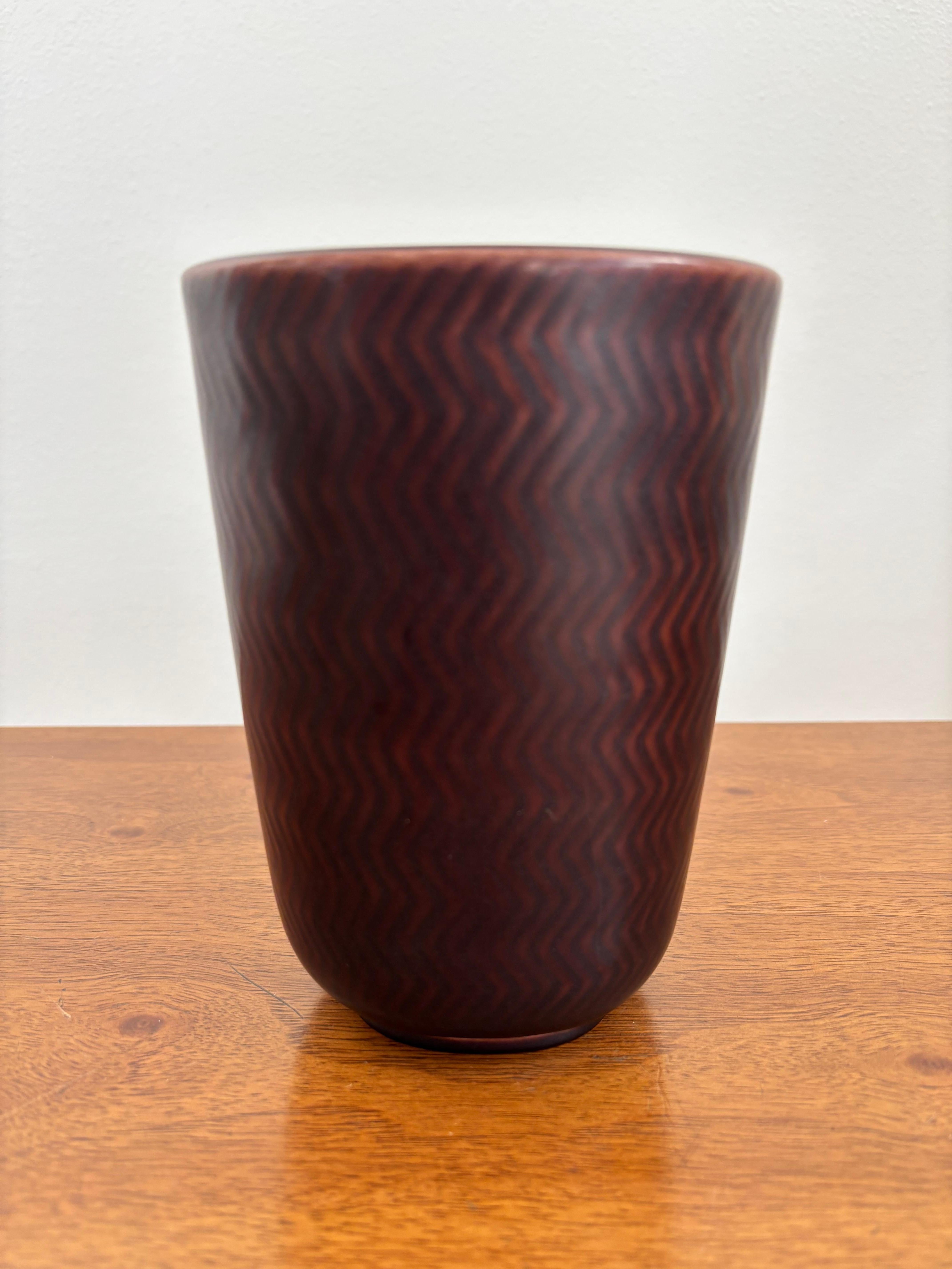 Danish Nils Thorsson Scandinavian Marselis Ceramic Vase for Royal Copenaghen, 1950s For Sale