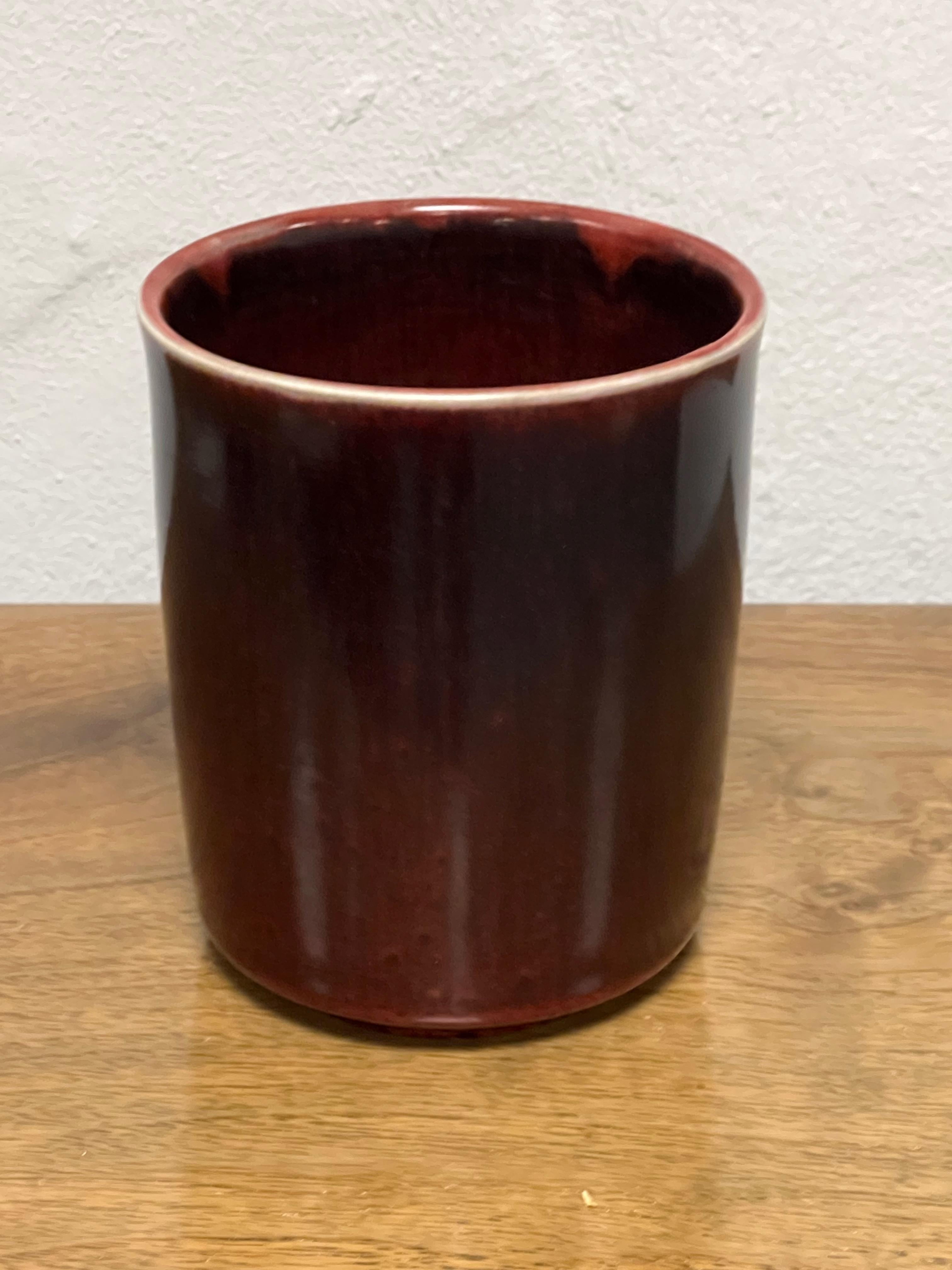 Danish Nils Thorsson, unique beaker-vase for Royal Copenhagen, c. 1940's. For Sale