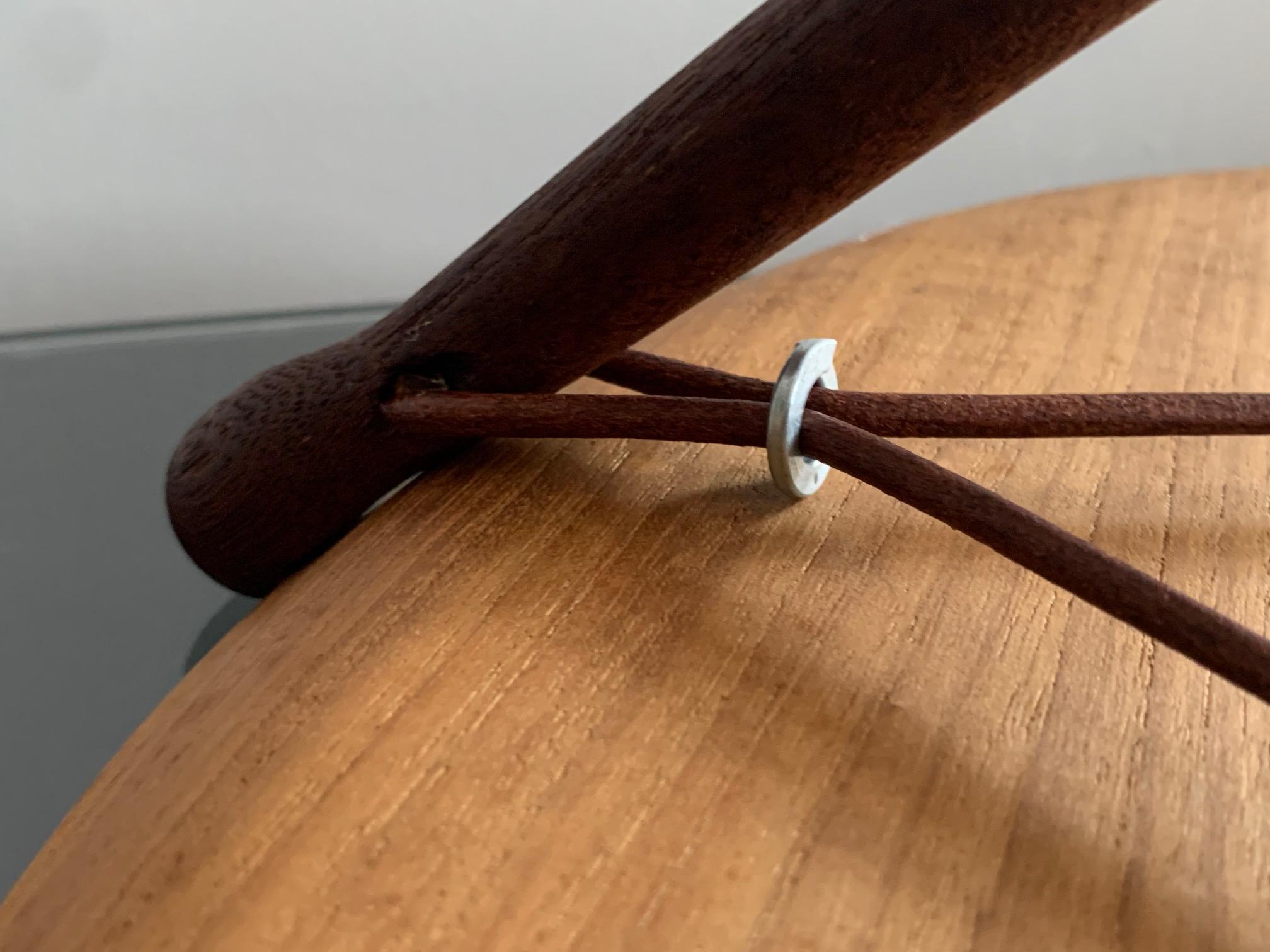 Nils Trautner Teak Folding Table Swedish Campaign Style 4