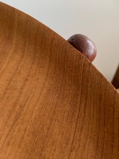 Nils Trautner Teak Folding Table Swedish Campaign Style