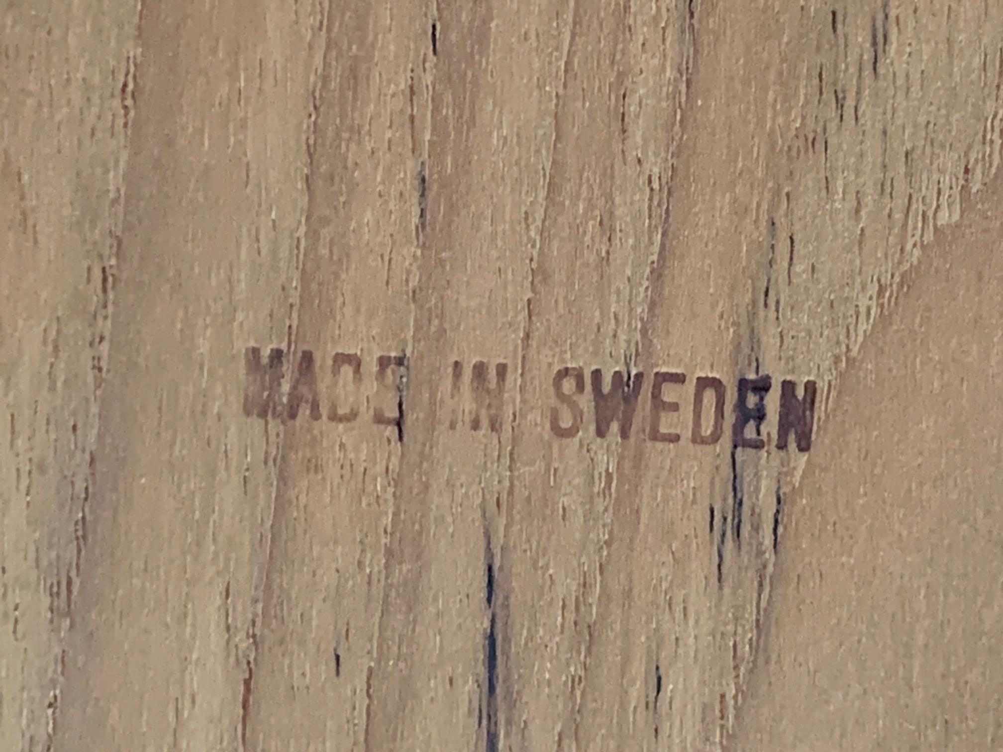 Nils Trautner Teak Folding Table Swedish Campaign Style 1