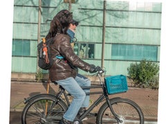 Contemporary Amsterdam cyclist project stencil street art pop Dutch CAT