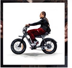 Contemporary Amsterdam cyclist project stencil street art pop Dutch cruiser