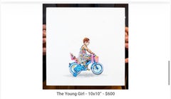 Contemporary Amsterdam cyclist project stencil street art pop Dutch