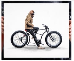 Contemporary Amsterdam cyclist project stencil street art pop Dutch