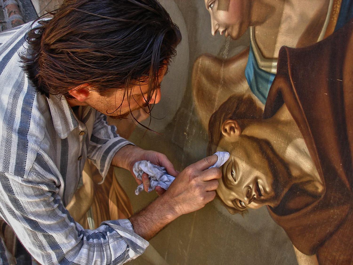 Jeune Zanobia - Painting de Nimat Badawi