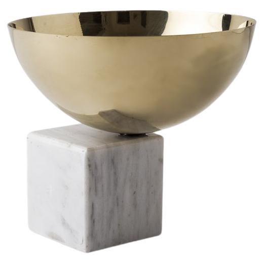 Nimbo Brass & White Marble Bowl