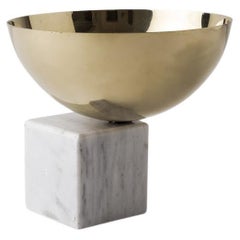 Nimbo Brass & White Marble Bowl