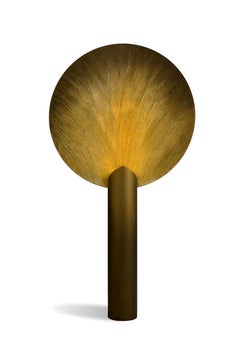 Nimbo Floor Lamp with a Tubular Silhouette and a Scenic Disc by Disain1971