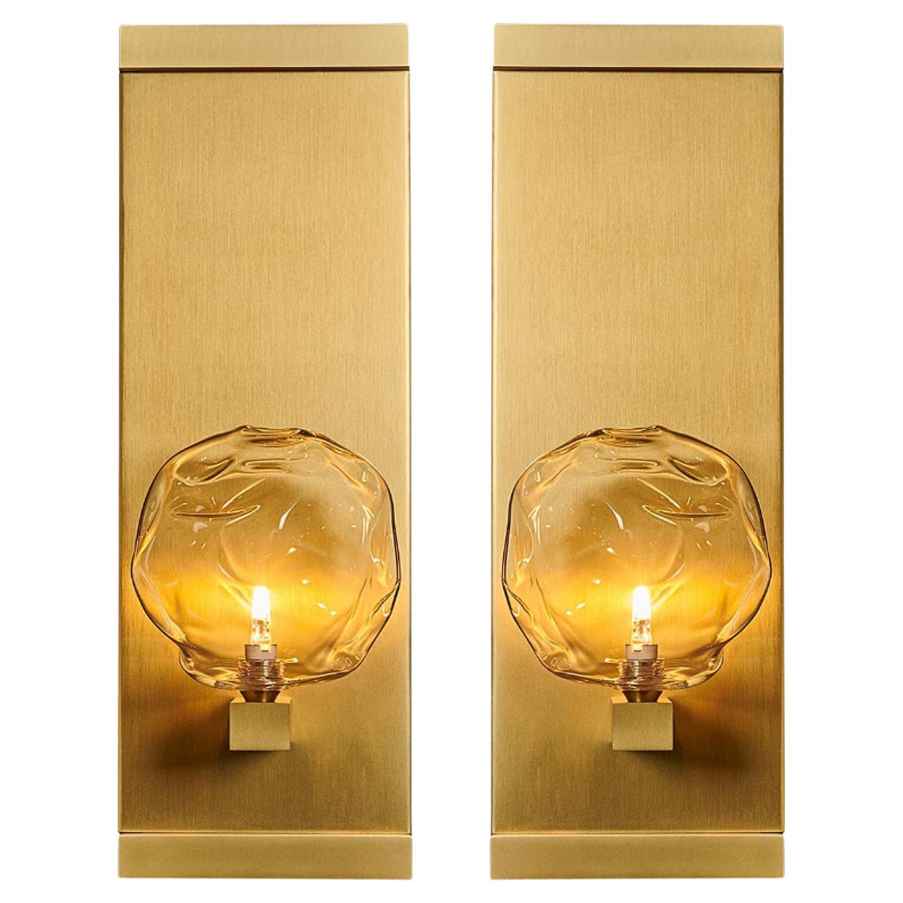 Nimbus Blown Glass Luxe Sconces by Shakuff