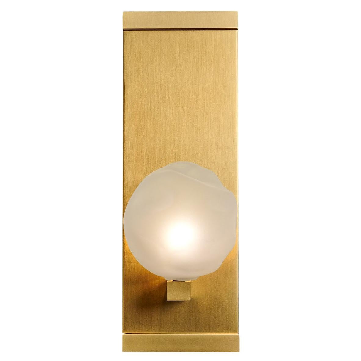 Nimbus Blown Glass Luxe Wall Sconce for Hallways or Entryways by Shakuff For Sale
