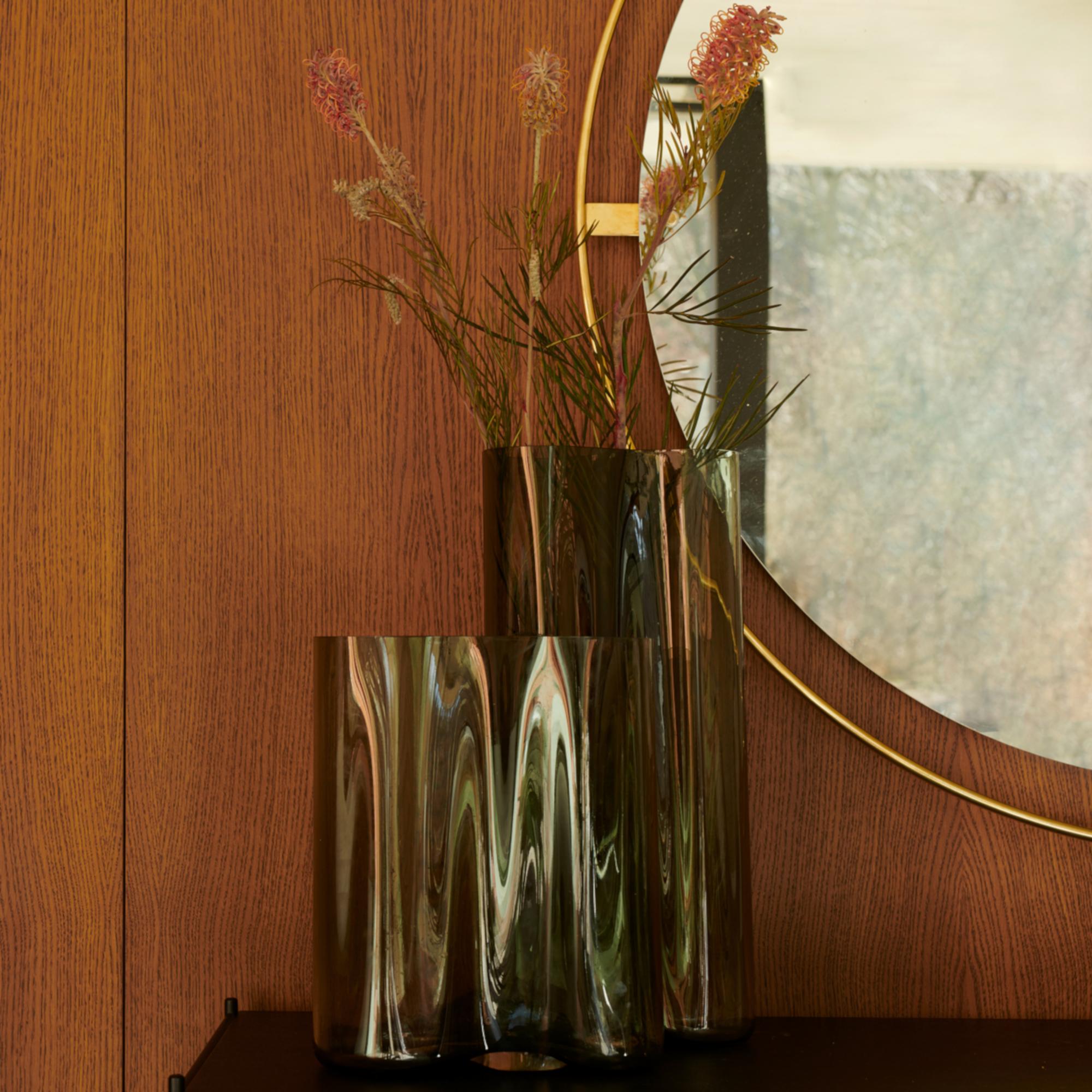 Scandinavian Modern Nimbus Wall Mirror, Polished Brass For Sale