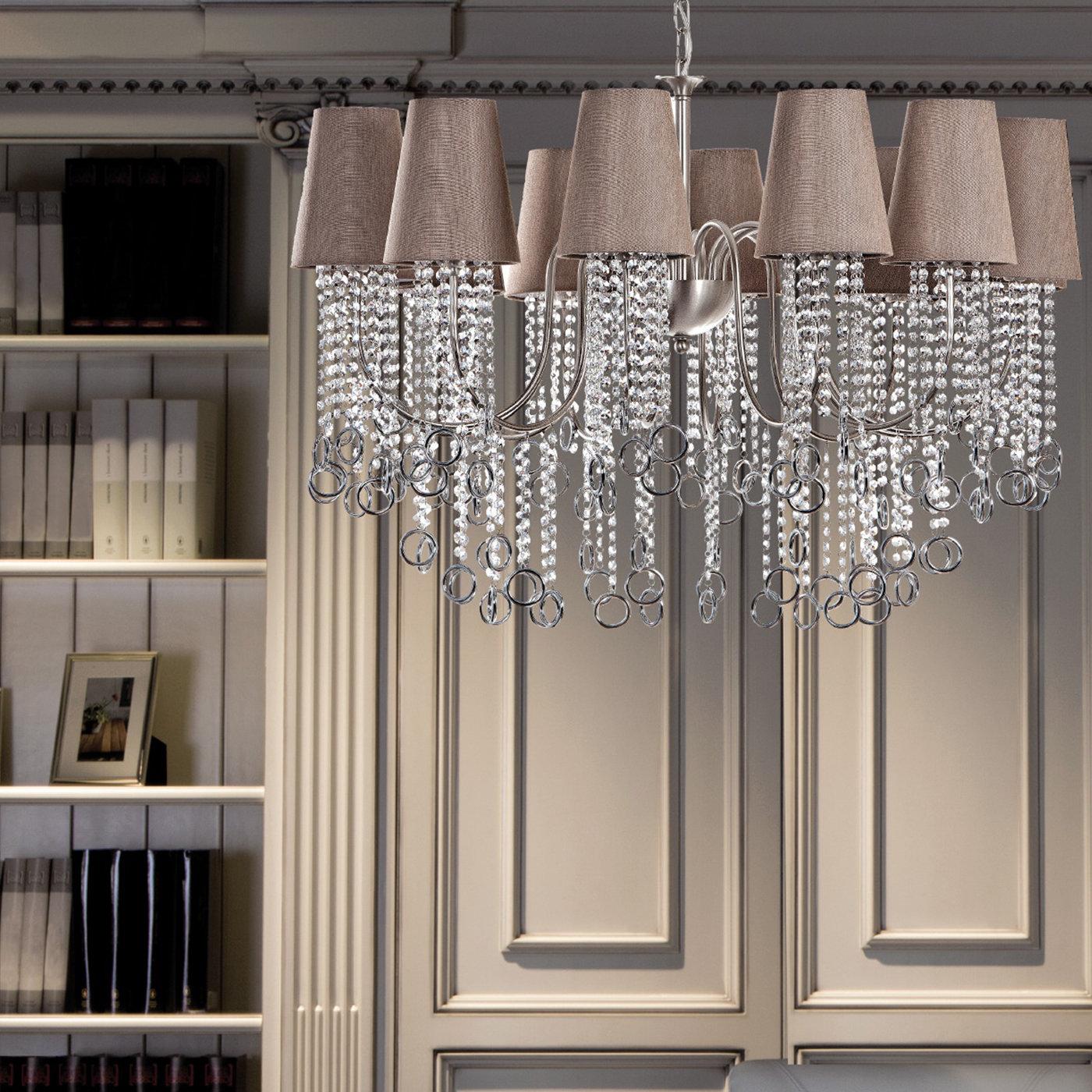 Italian Nina 18-Light Chandelier For Sale