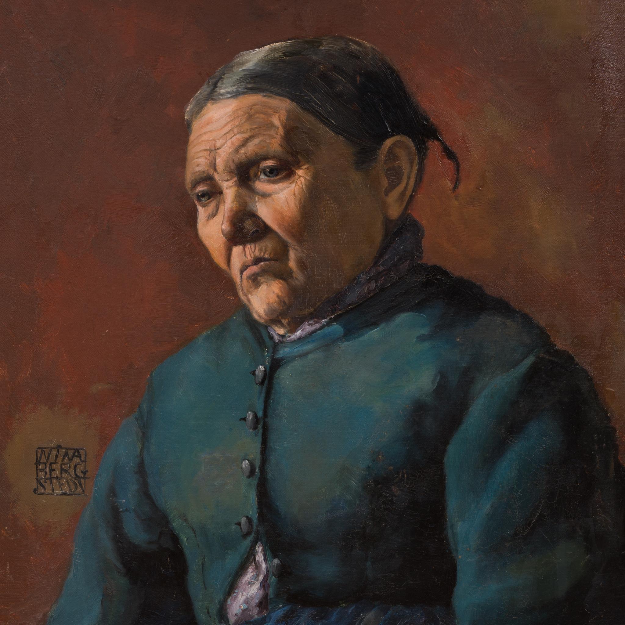 Rediscovered Mastery: A Portrait by Nina Bergstedt For Sale 6