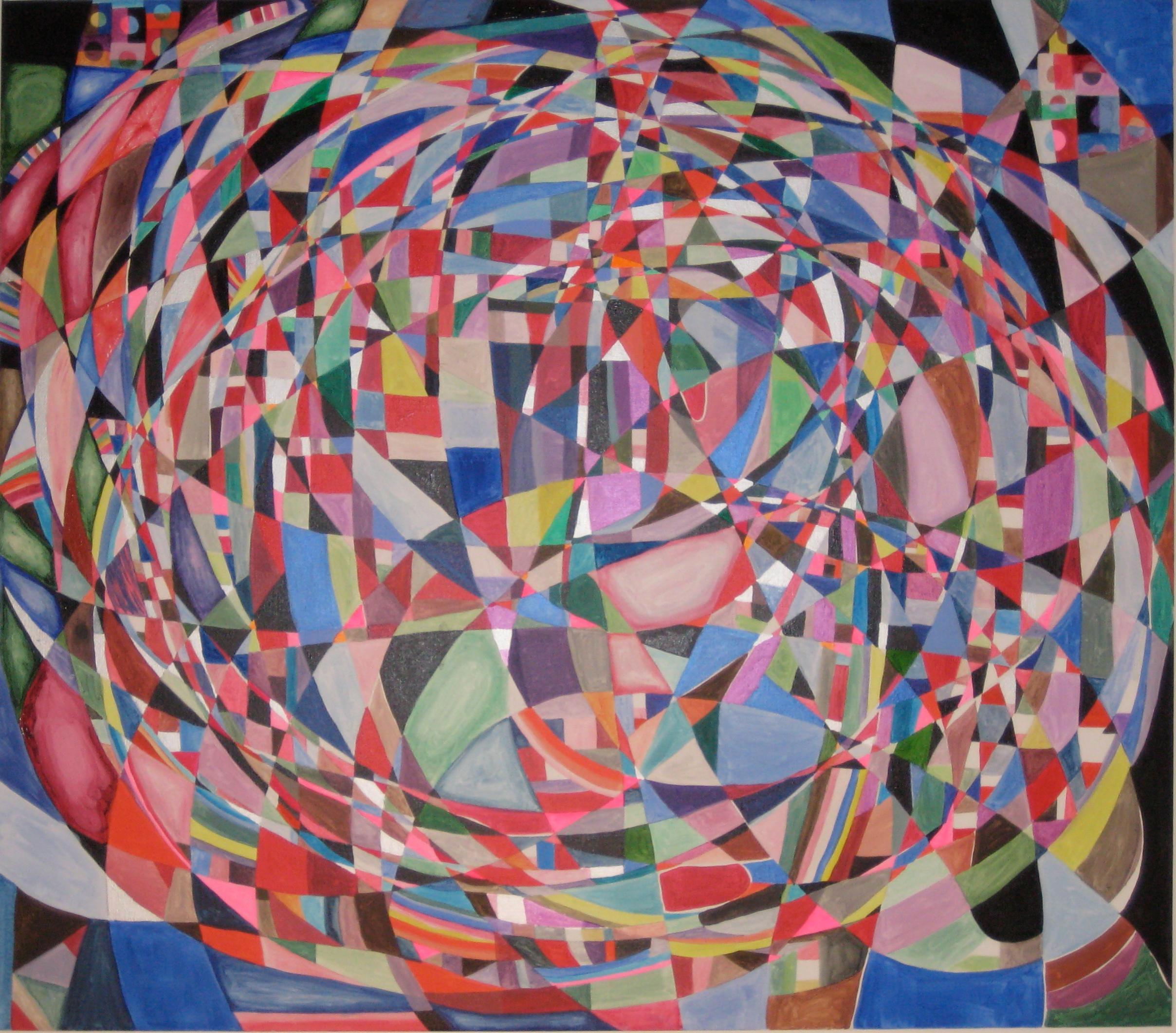 Nina Bovasso Abstract Painting - Kaleidoscope (Vortex Painting)