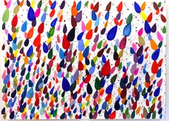 Large Multicolor  Snoopies Allover Crowd 40x60 inches on paper