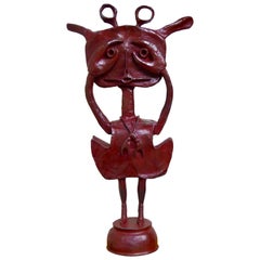Niña Cangrejo 'Crab Girl' Bronze Sculpture by Oaxacan Artist Sergio Hernandez