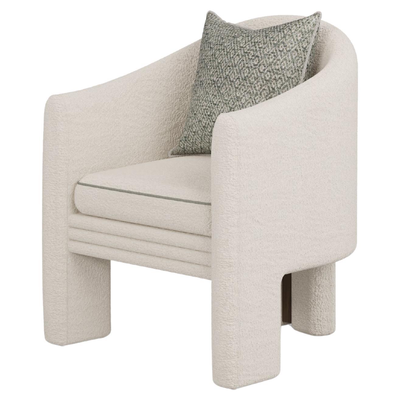 Nina Dining Chair by Nolita Harbour: Bouclé Seat
Walnut Frame