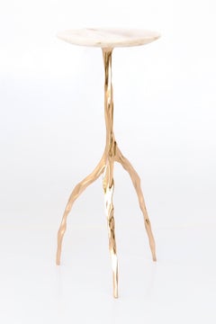 Nina Drink Table with Onyx Top by Fakasaka Design