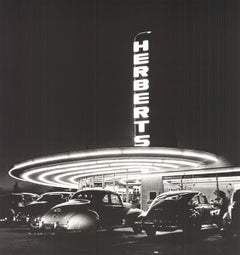 Nina Leen 'Neon Drive-In Diner' 1997- Litografia offset