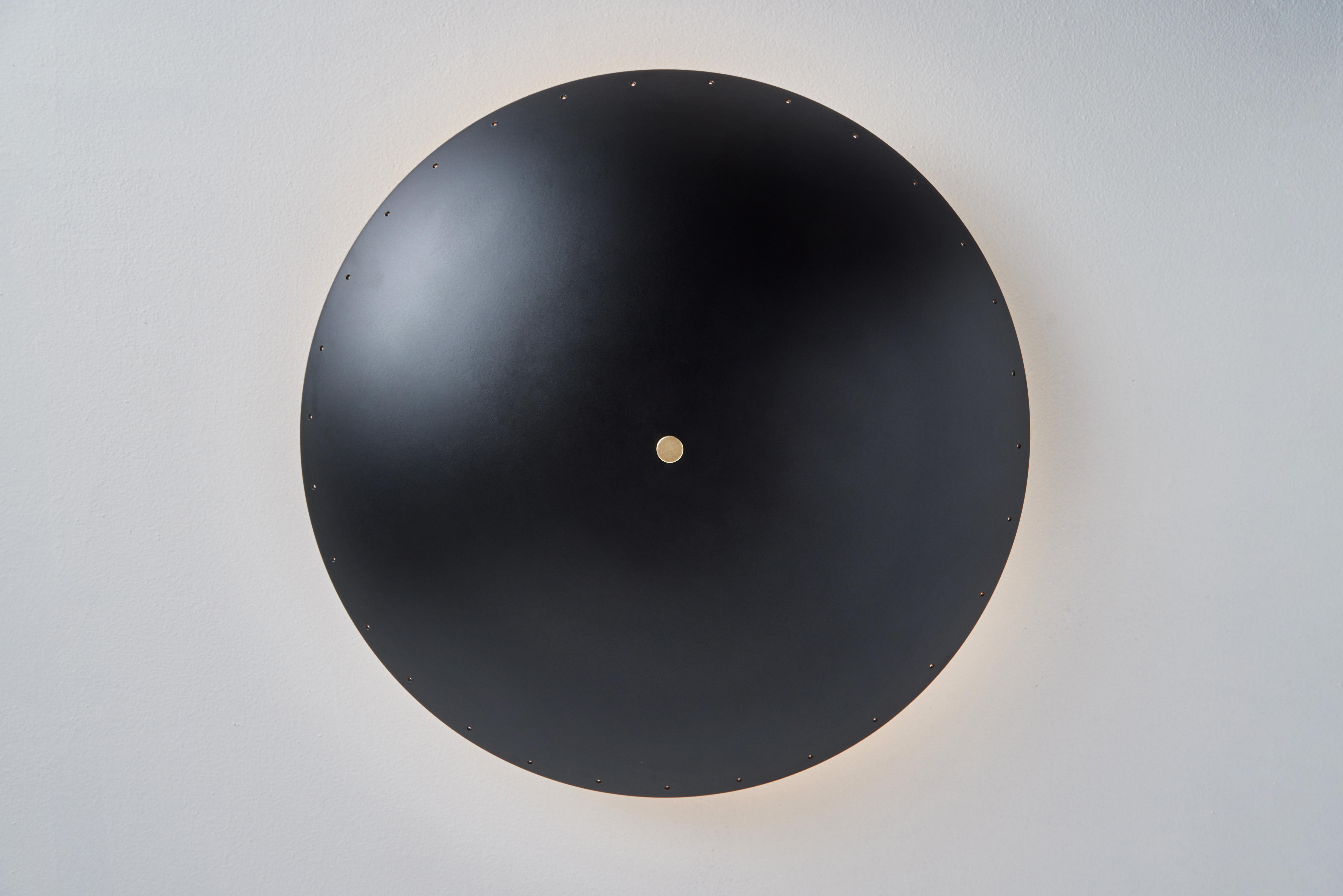 'Nina' Perforated Dome Ceiling Lamp in Black by Alvaro Benitez For Sale 2