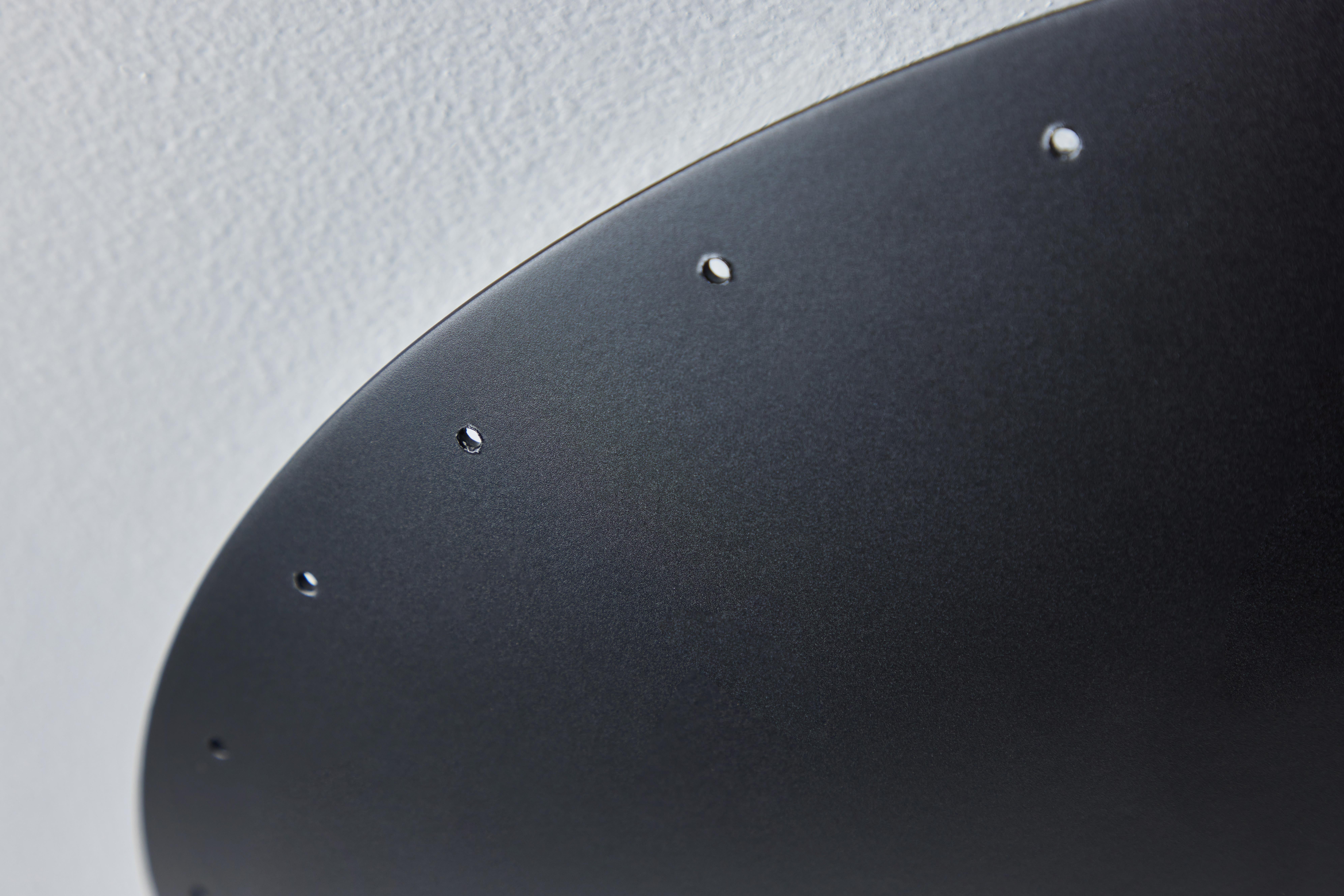 Contemporary 'Nina' Perforated Dome Ceiling Lamp in Black by Alvaro Benitez For Sale