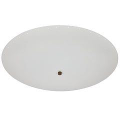 'Nina' Perforated Dome Ceiling Lamp in White by Alvaro Benitez