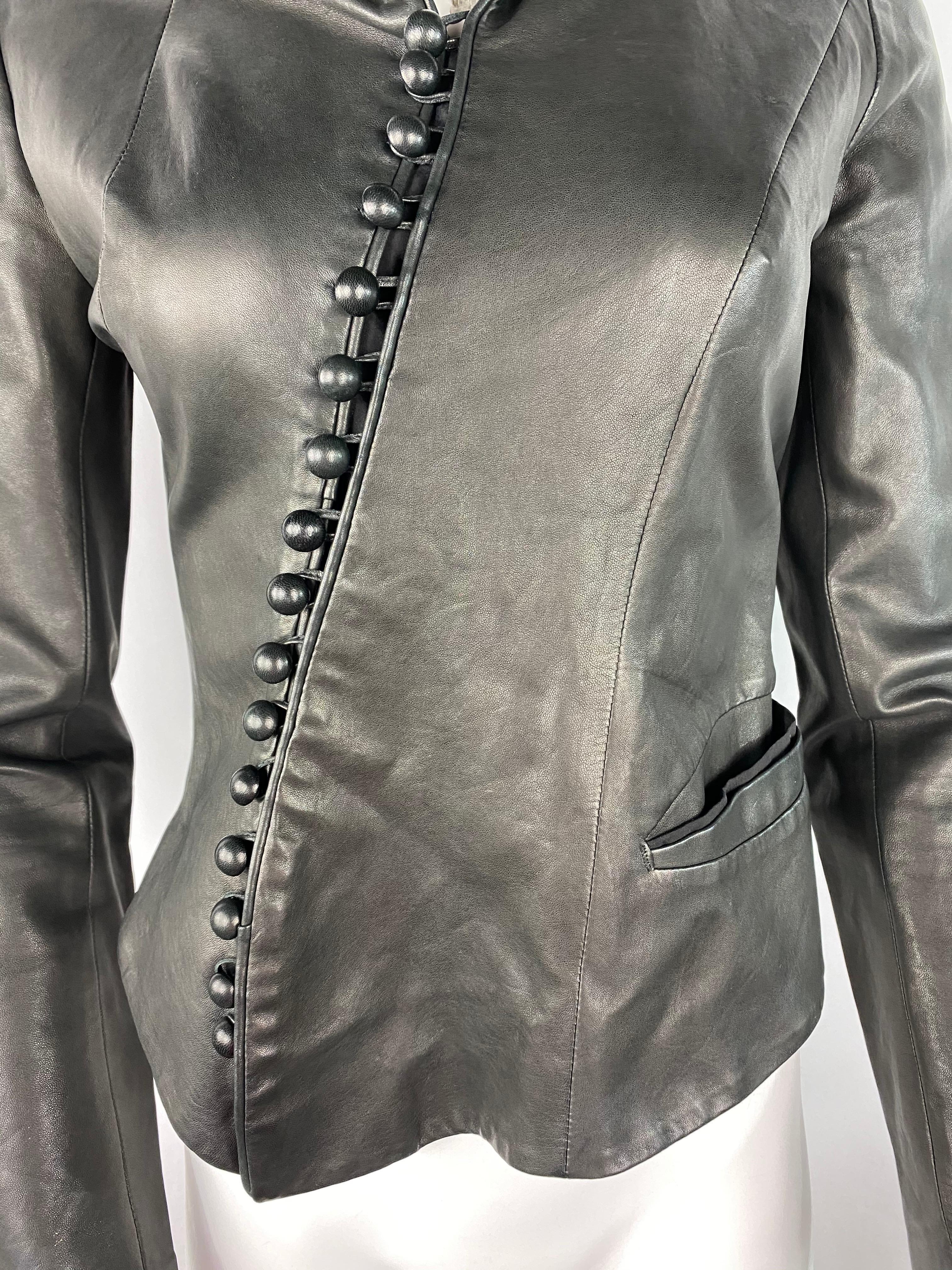nina ricci leather jacket