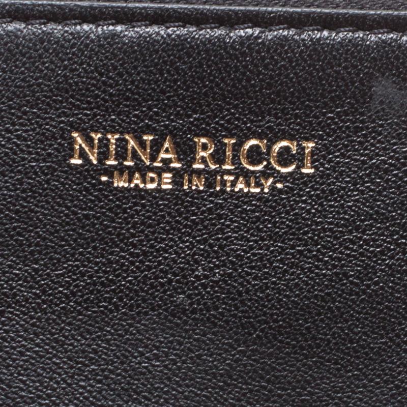 Nina Ricci Black Leather Large Kuti Hobo 1