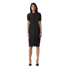 Nina Ricci Black Midi Short Sleeve Dress Size M
