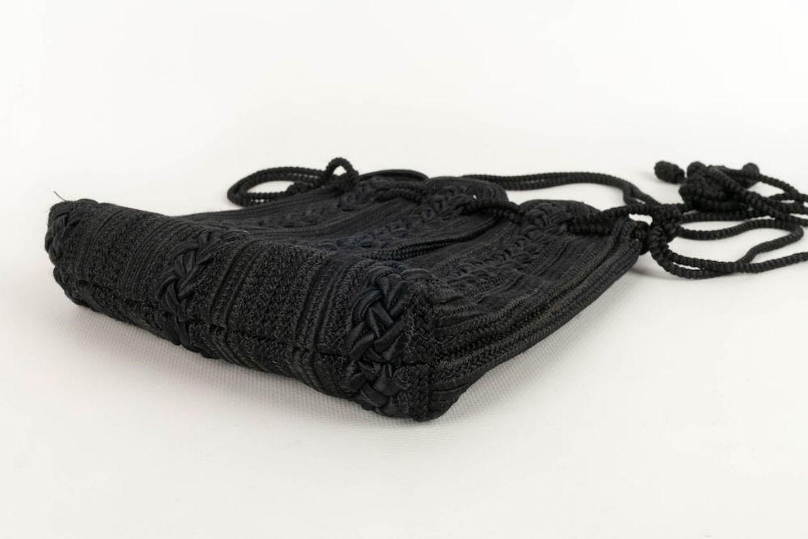 Nina Ricci Black Passementerie Bag In Excellent Condition For Sale In SAINT-OUEN-SUR-SEINE, FR