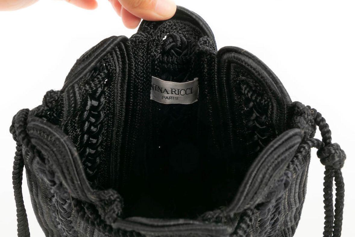 Nina Ricci Black Passementerie Bag For Sale 2