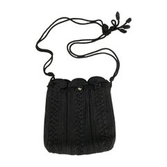 Schwarze Passementerie-Tasche von Nina Ricci