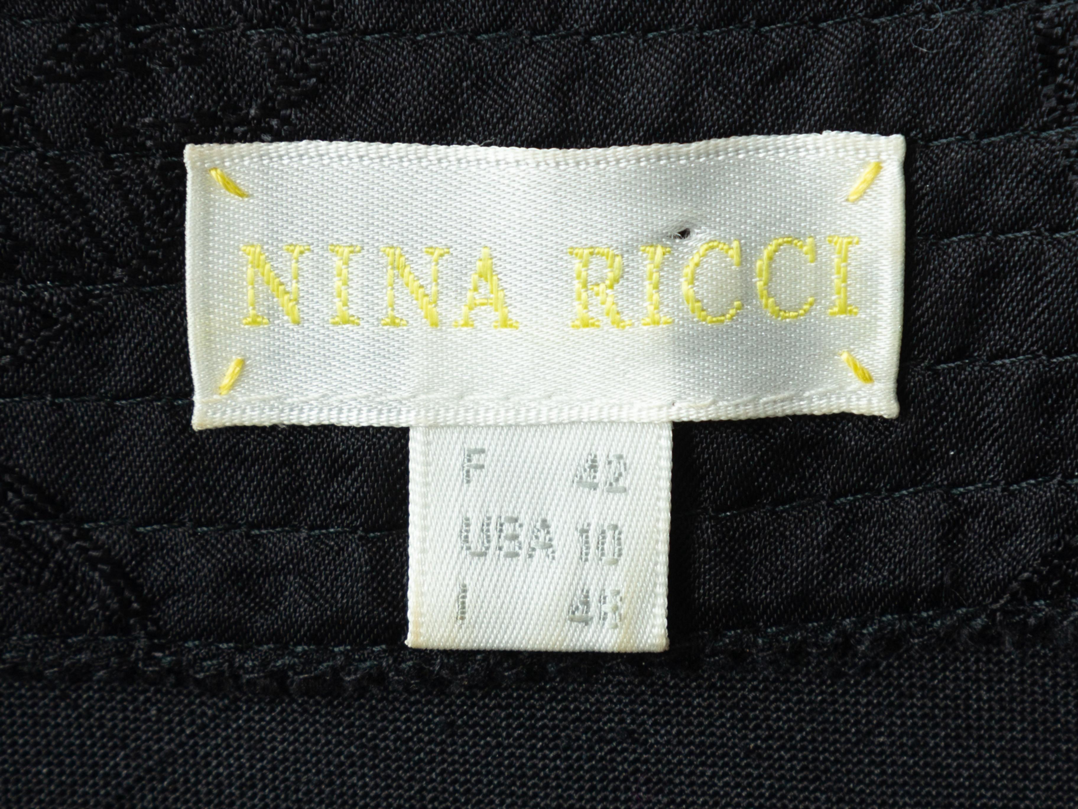 Nina Ricci Black Sleeveless Silk Dress In Excellent Condition In New York, NY