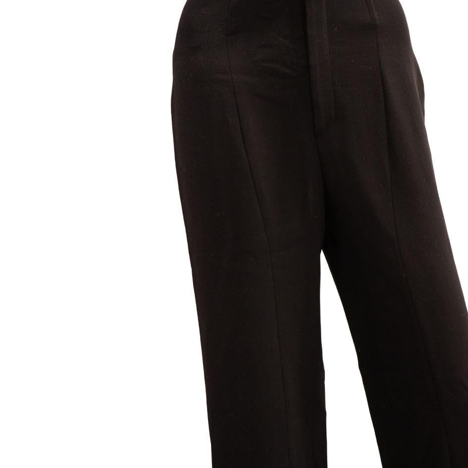 Nina Ricci Black Sleeveless Wool Jumpsuit For Sale 2