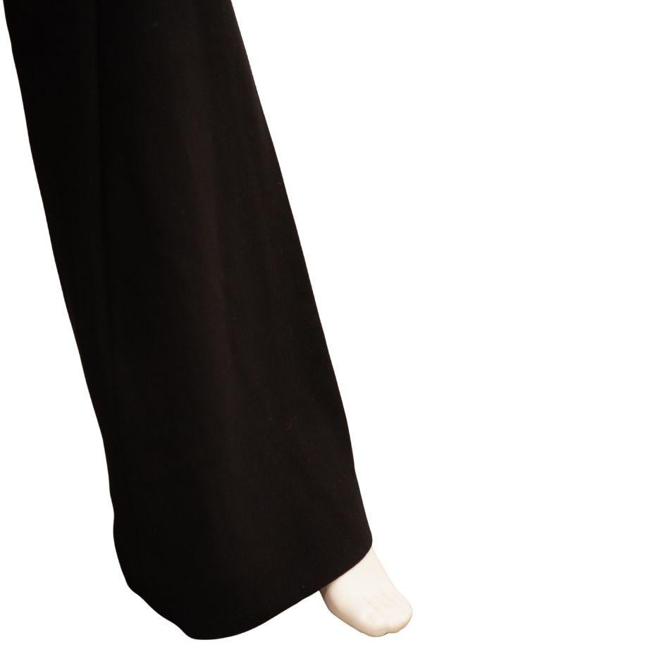 Nina Ricci Black Sleeveless Wool Jumpsuit For Sale 3