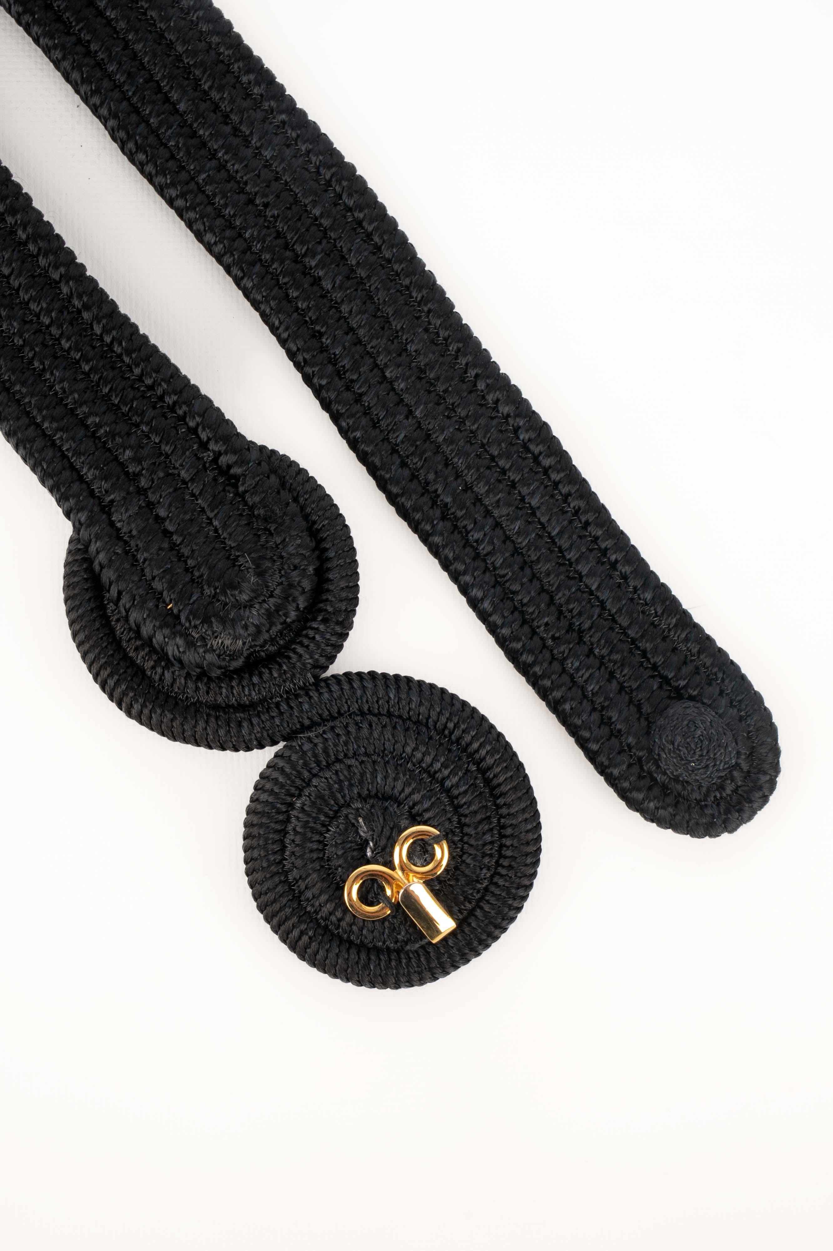 Ceinture noire vintage NINA RICCI en vente 1