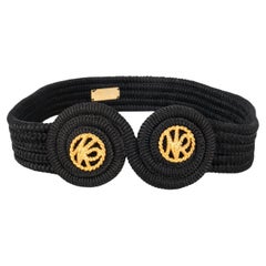 Ceinture noire vintage NINA RICCI