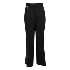 Nina Ricci, pantaloni svasati in lana nera, taglia M. I.
