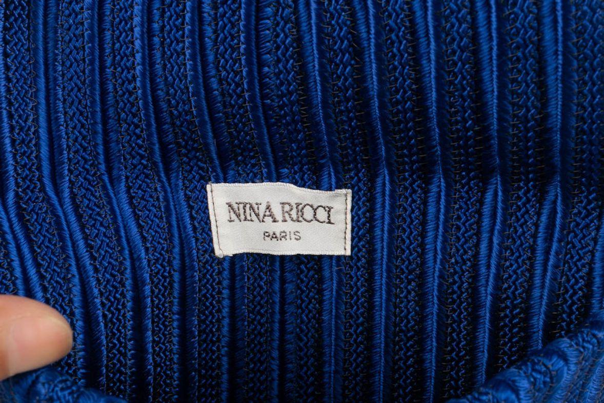 Blaue Passementerie-Tasche von Nina Ricci im Angebot 3