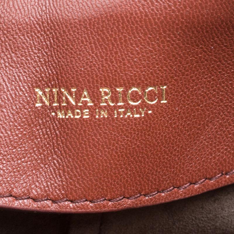 Nina Ricci Brown Leather Kuti Small Shoulder Bag 1